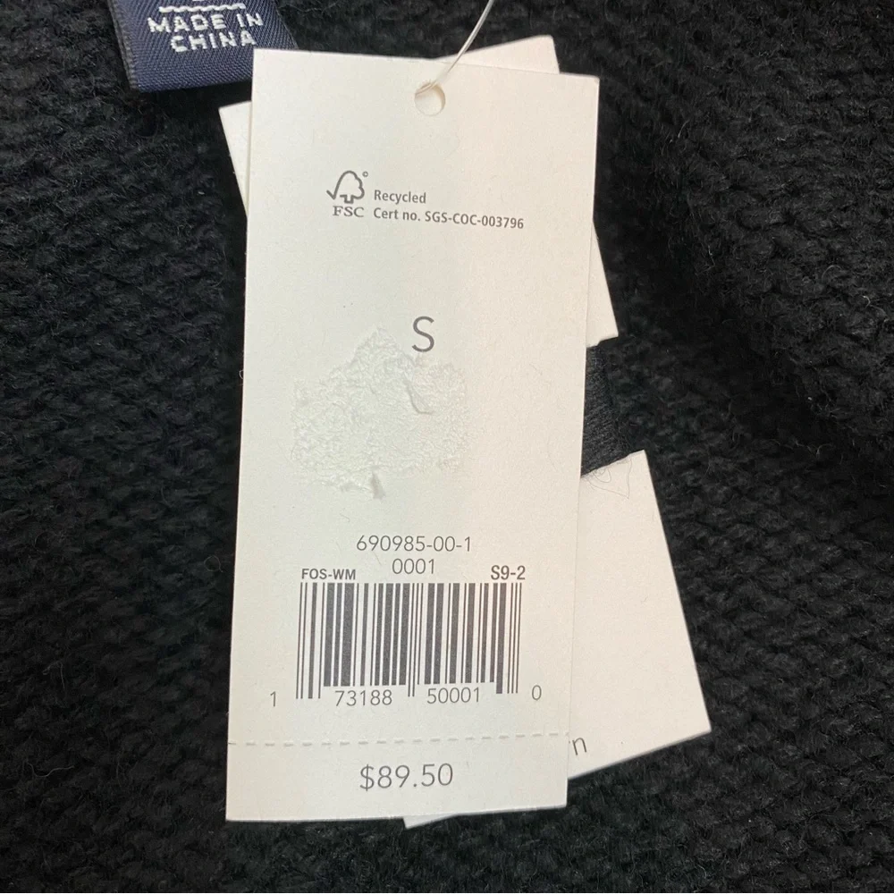 Banana Republic Black Knit V-Neck Long Sleeve Sweater